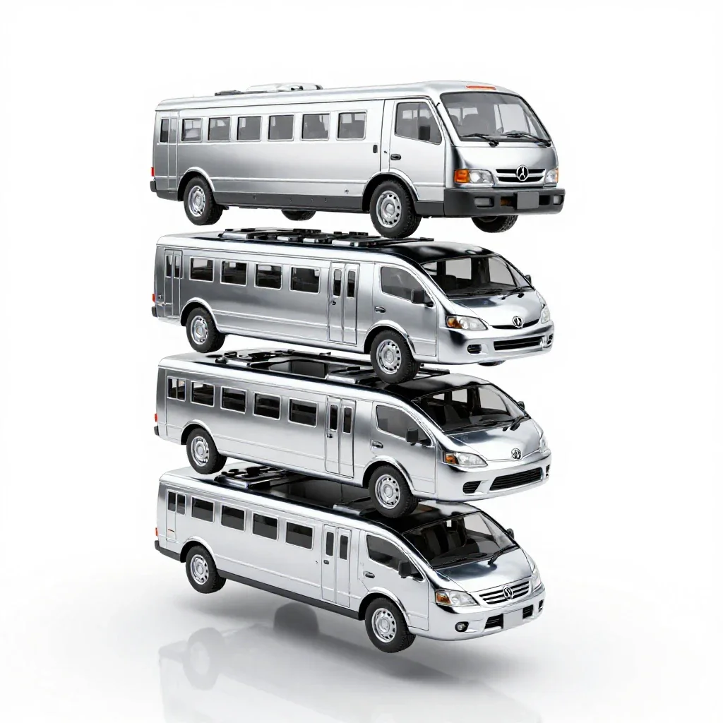 Car train isolated on a white background