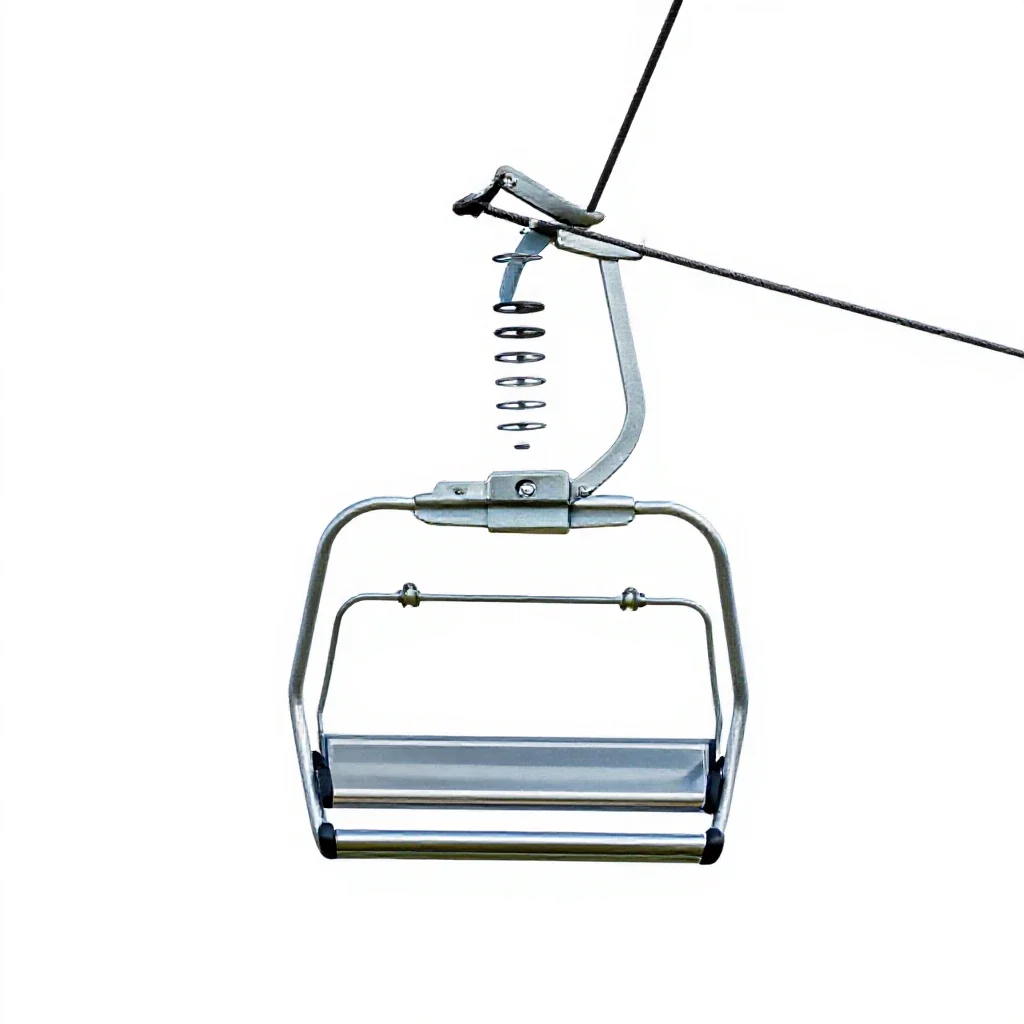 Chairlift isolated on a white background