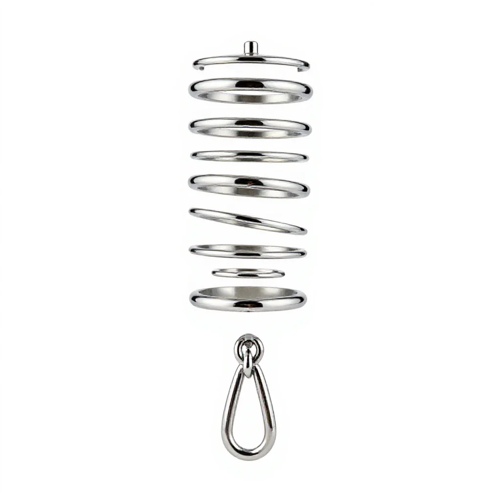Chatelaine isolated on a white background