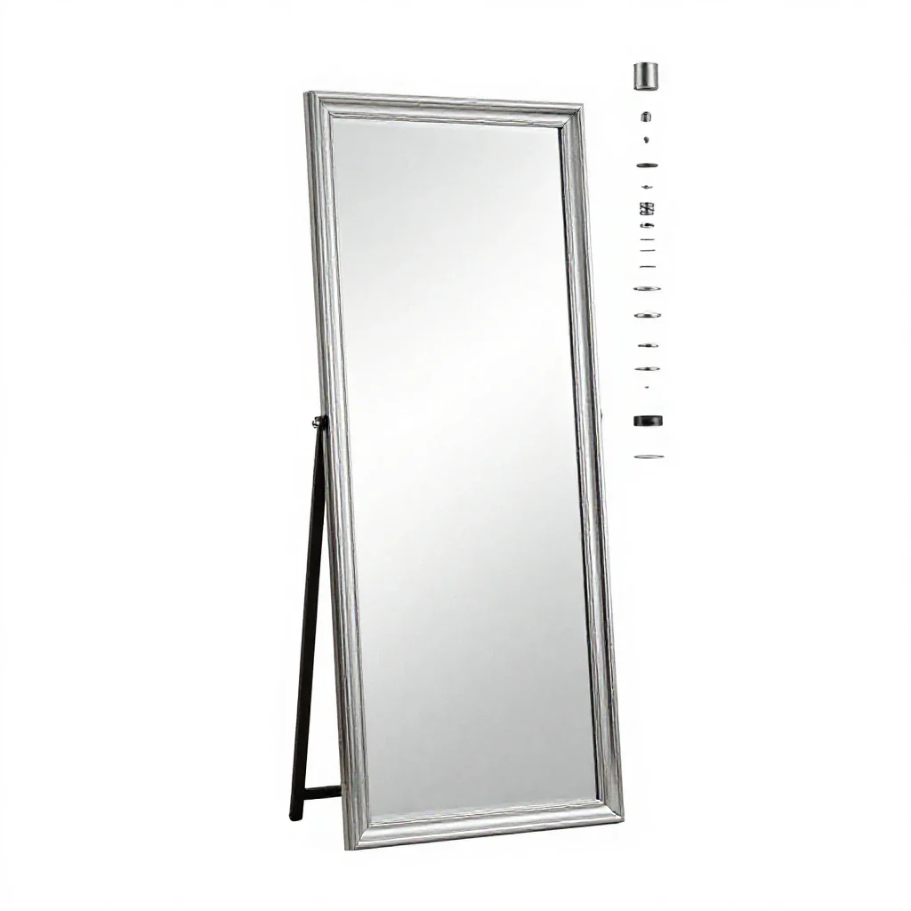 Cheval glass isolated on a white background