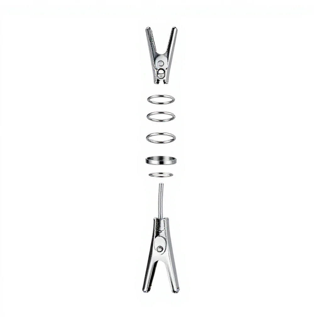 Clip lead isolated on a white background