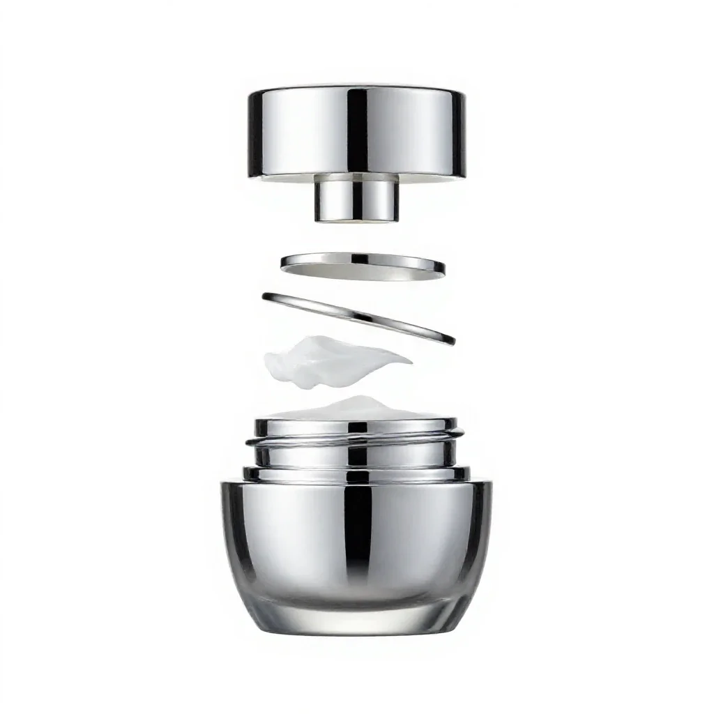 Cold cream isolated on a white background
