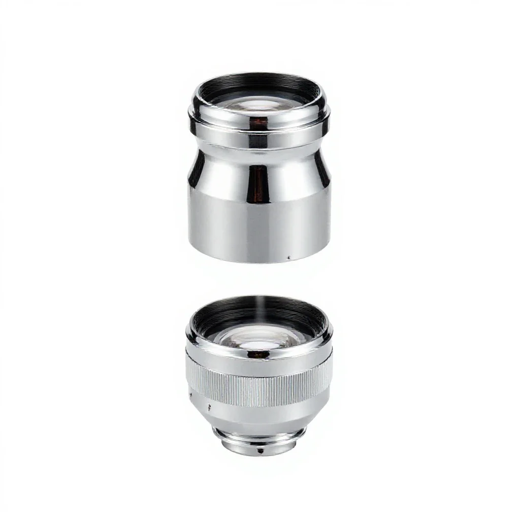 Converging lens isolated on a white background