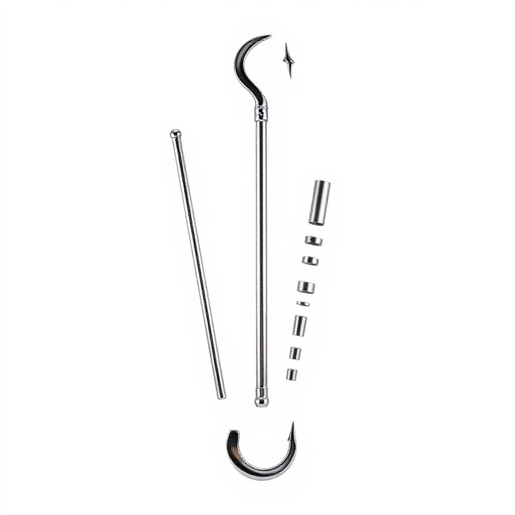 Crook isolated on a white background