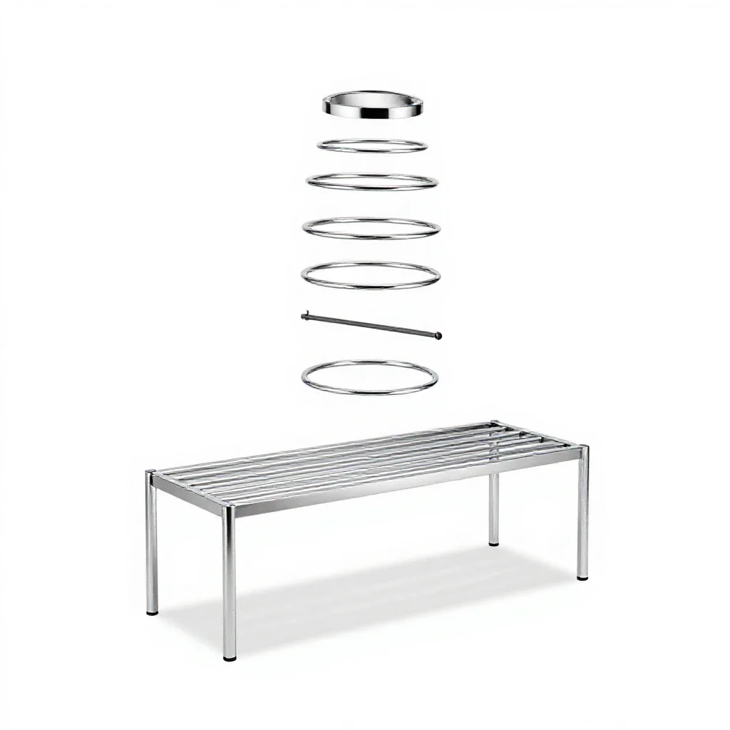 Crossbench isolated on a white background
