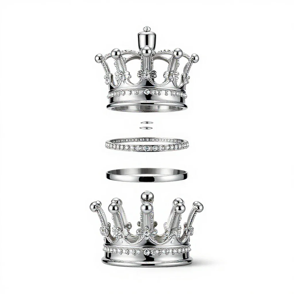 Crown jewels isolated on a white background