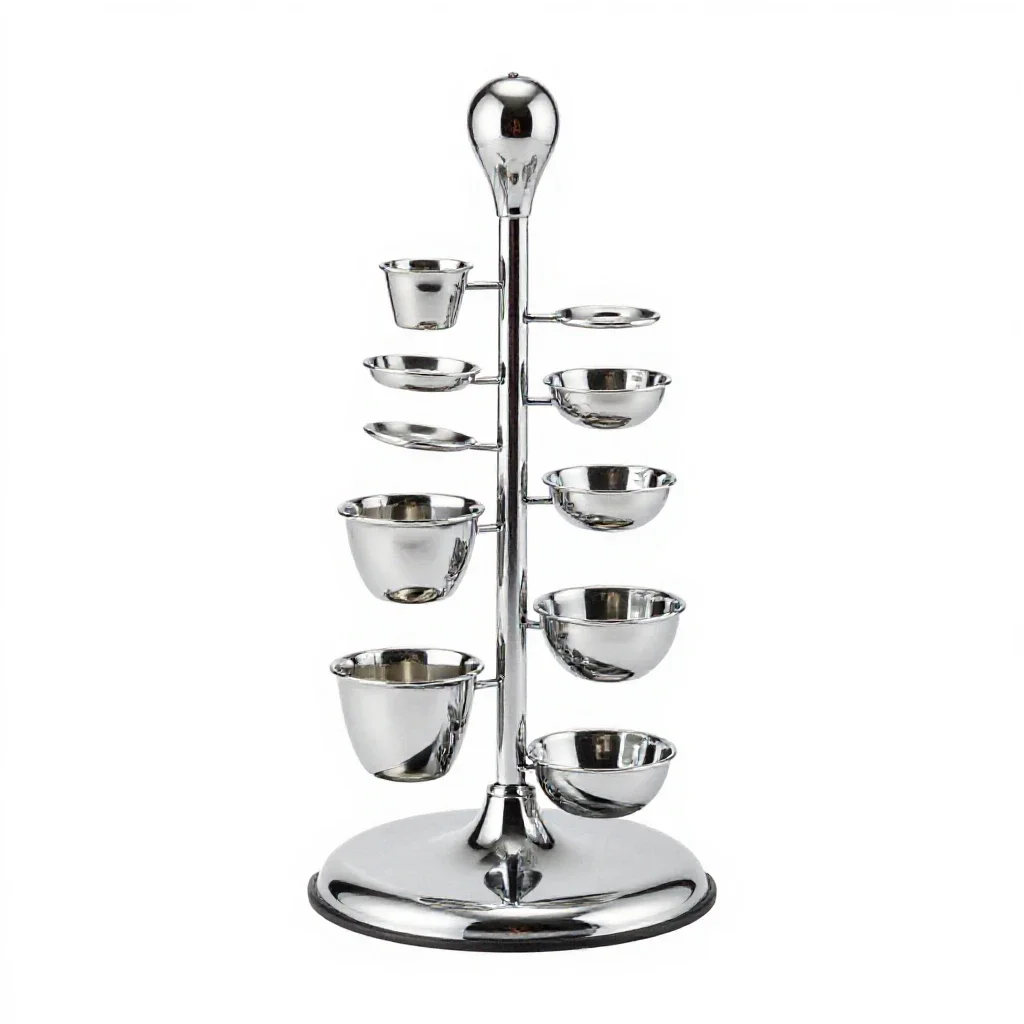 Cruet-stand isolated on a white background