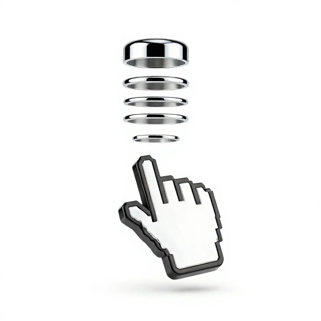 Cursor isolated on a white background