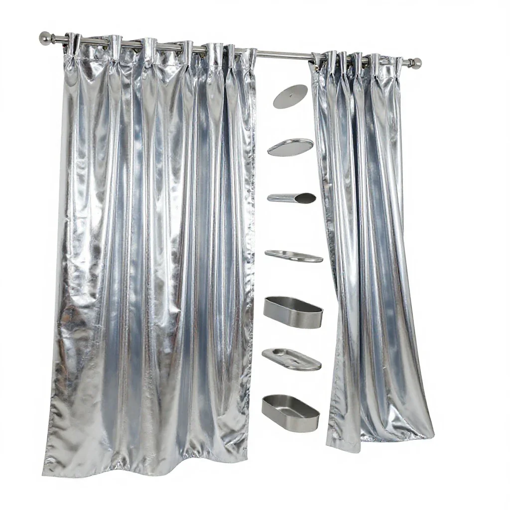 Curtain isolated on a white background