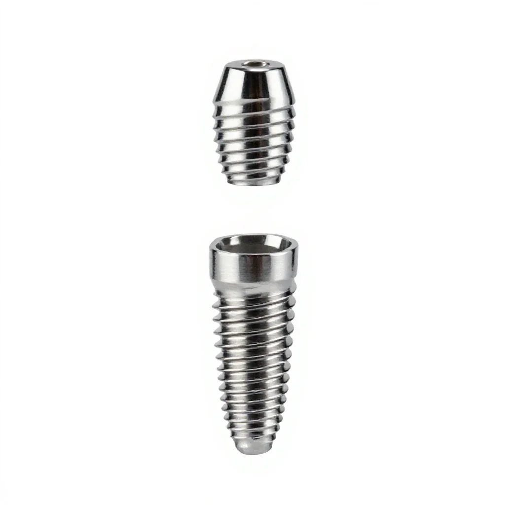 Dental implant isolated on a white background