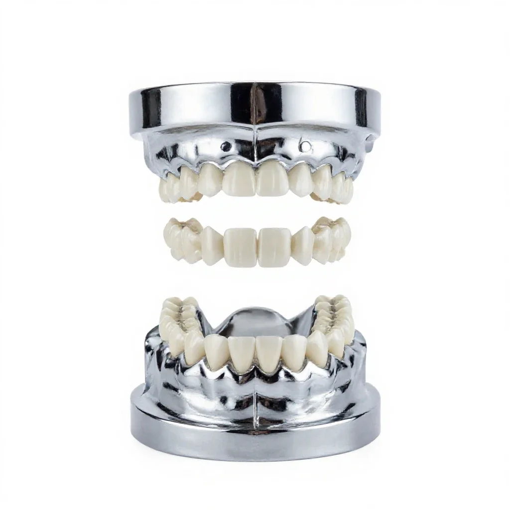 Denture isolated on a white background