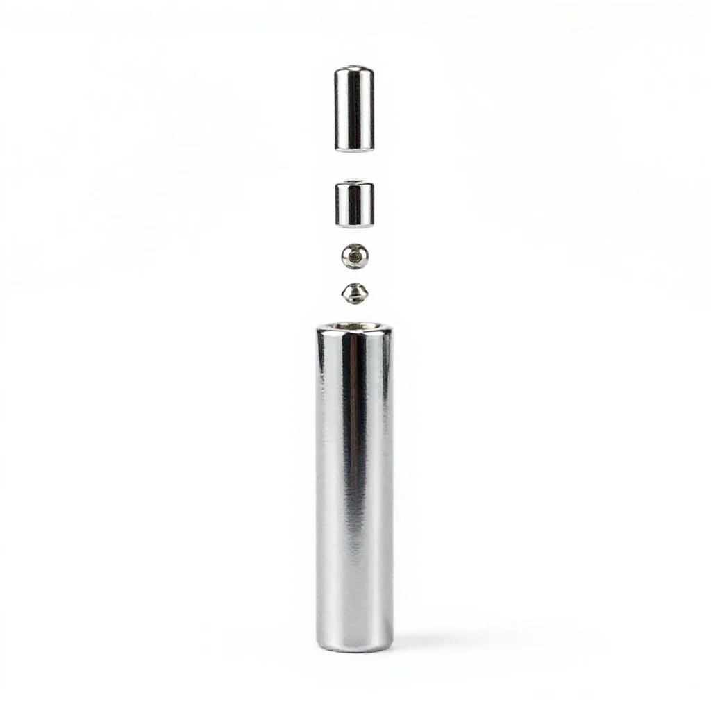 Detonating fuse isolated on a white background