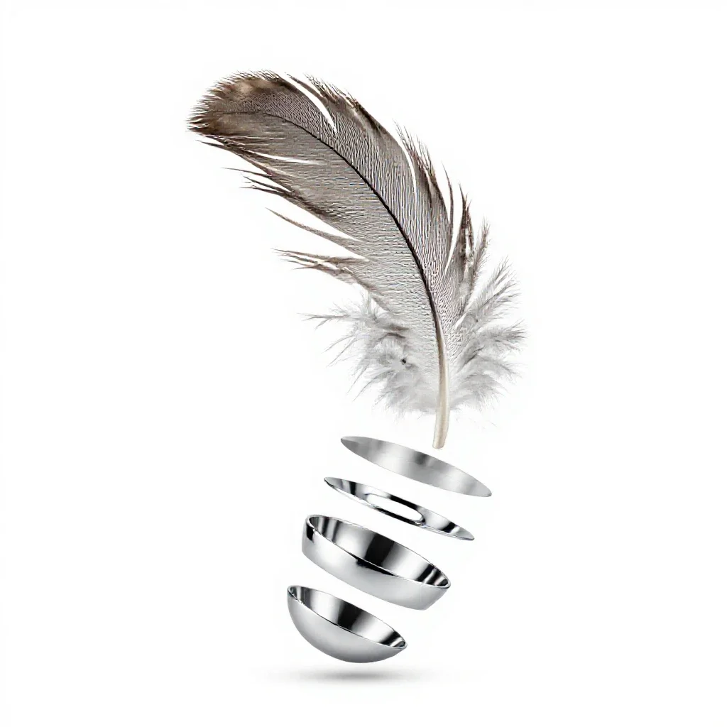 Hackle isolated on a white background