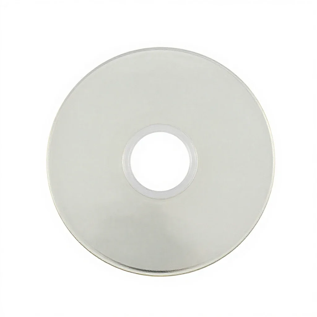 Acetate disk isolated on a white background