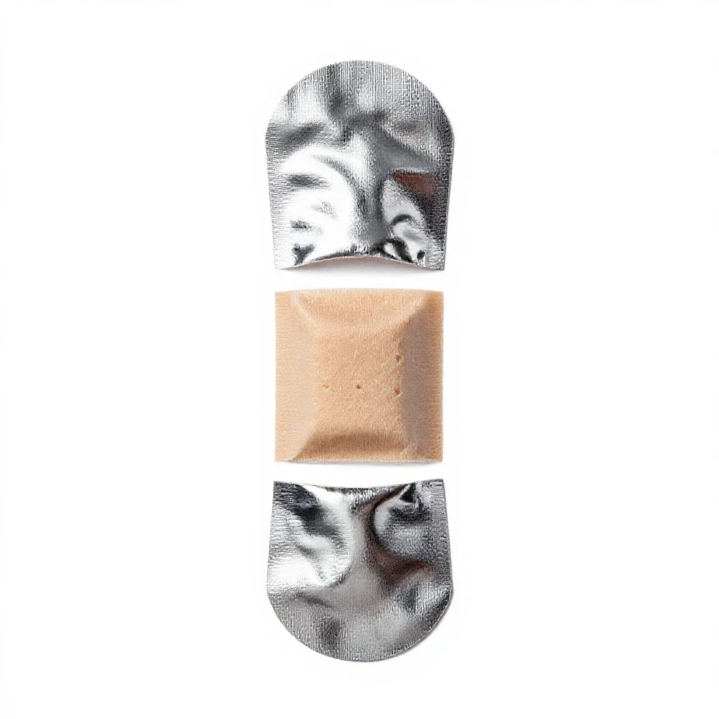 Adhesive bandage isolated on a white background