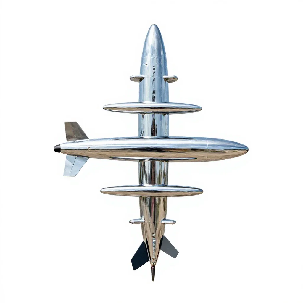 Aerial torpedo isolated on a white background