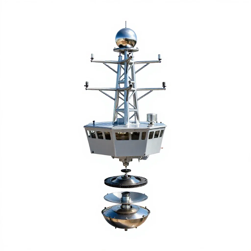 Air search radar isolated on a white background