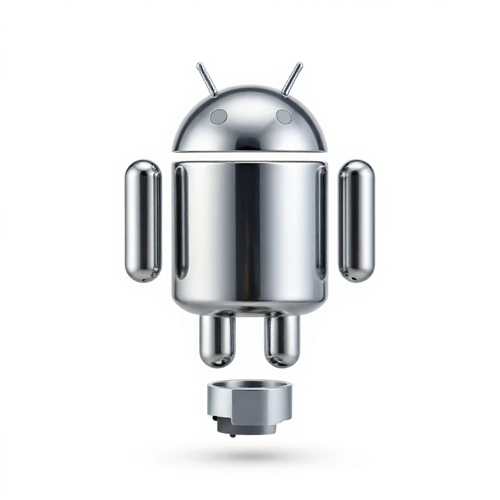Android isolated on a white background