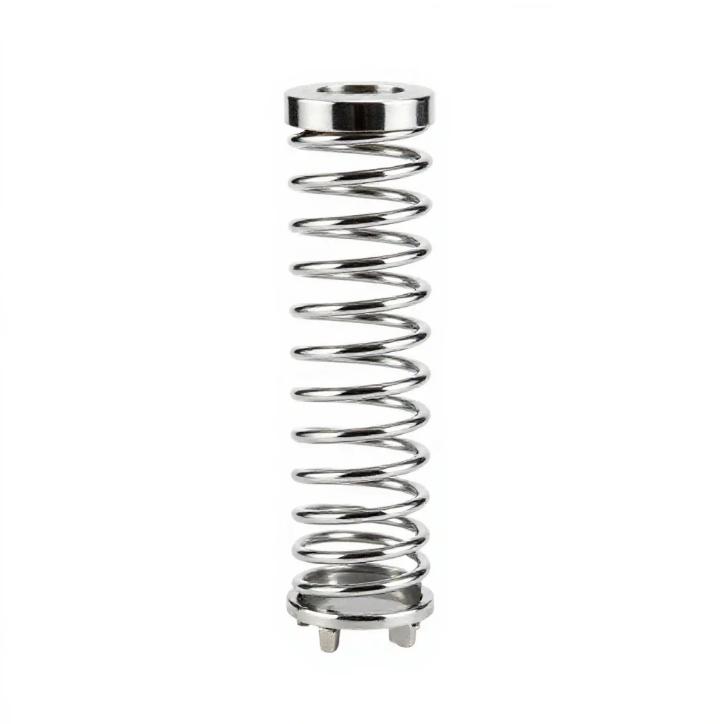 Astatic coils isolated on a white background