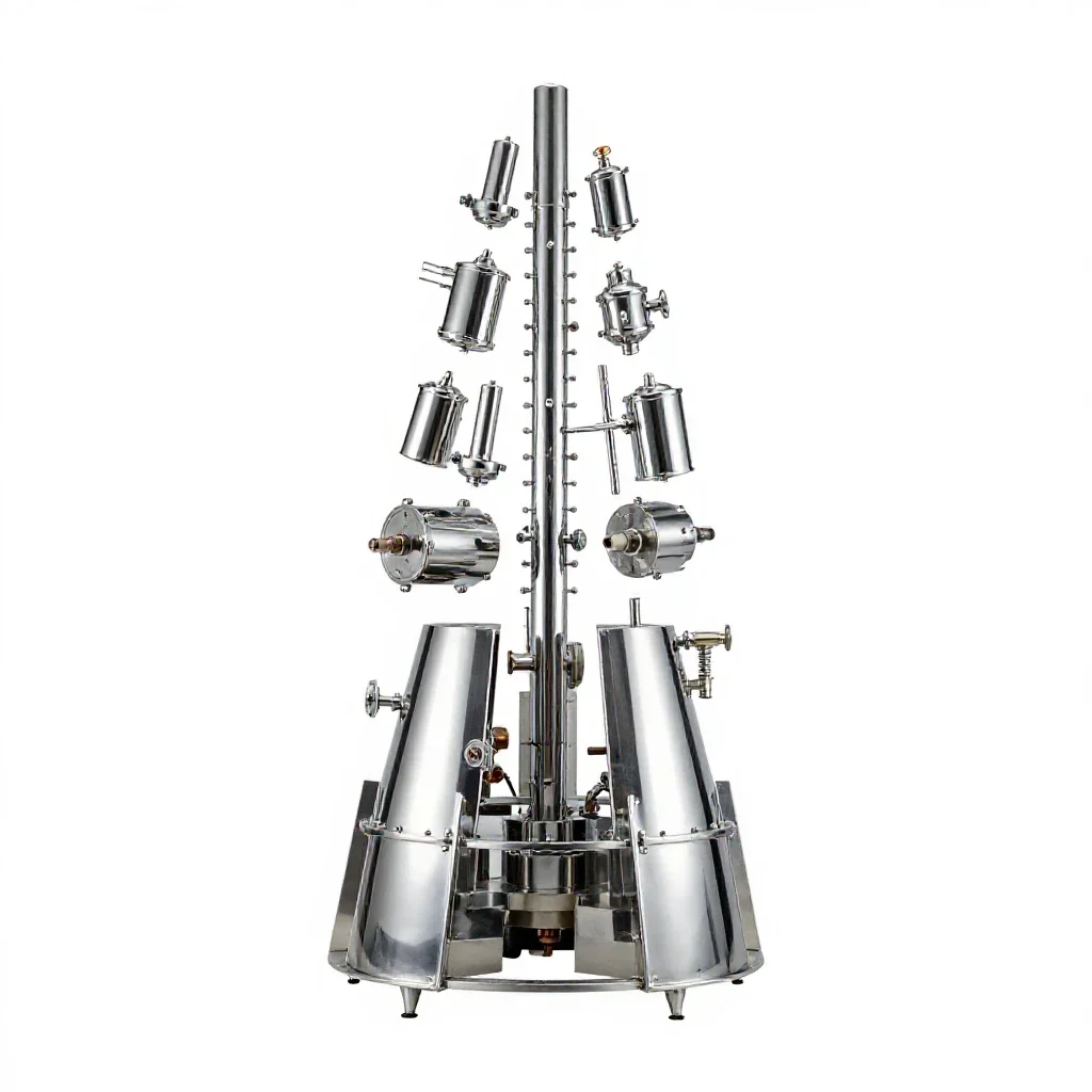 Atomic pile isolated on a white background