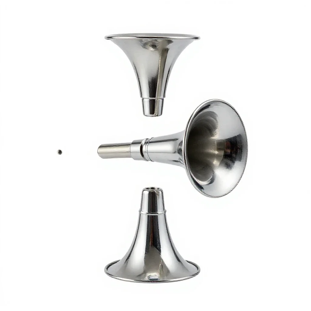 Automobile horn isolated on a white background