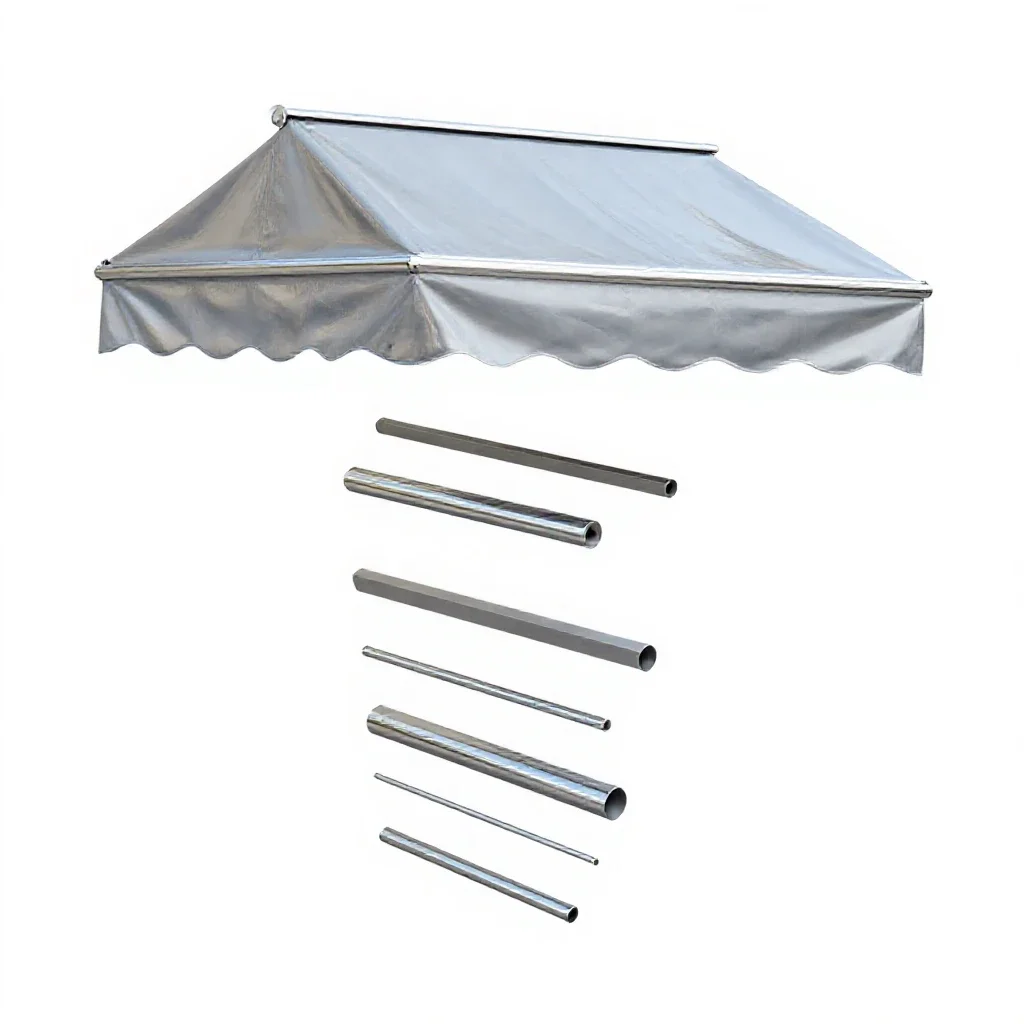 Awning isolated on a white background