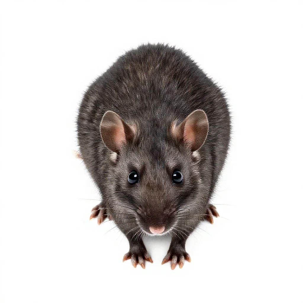 Bandicoot rat isolated on a white background