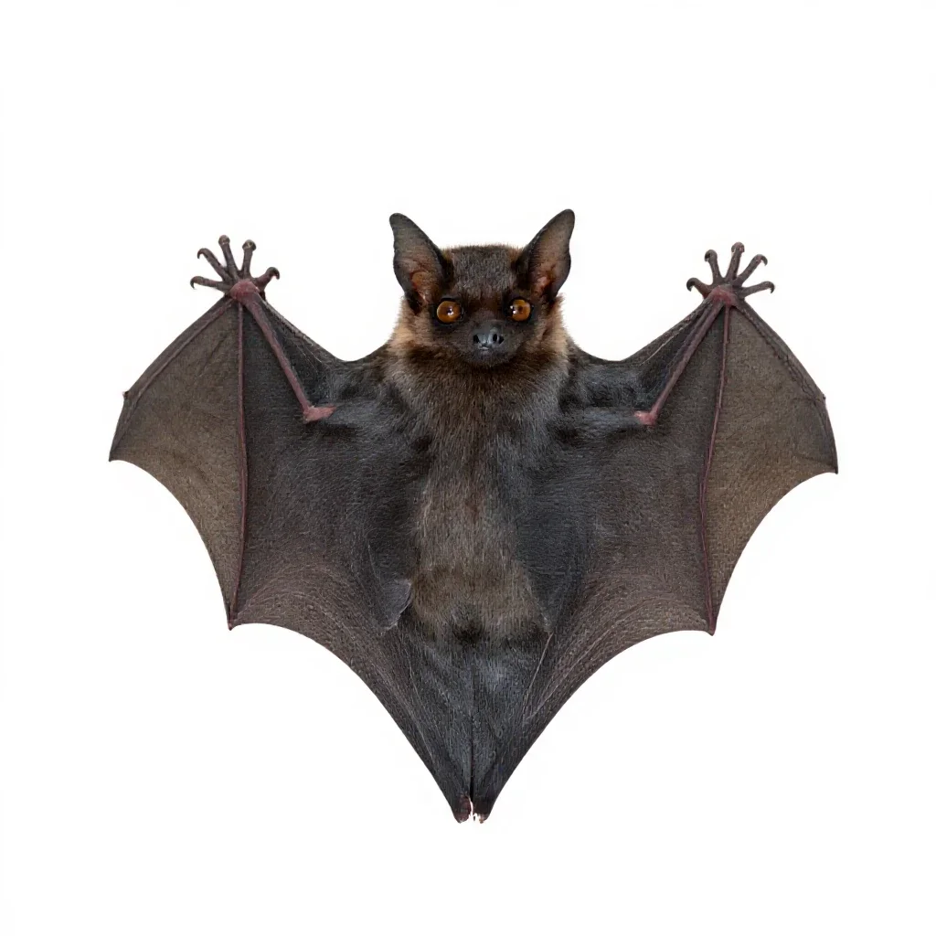 Bat isolated on a white background