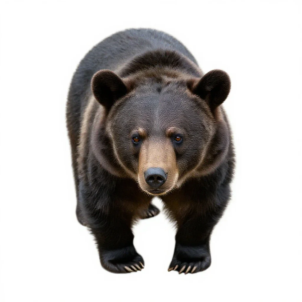 Bear isolated on a white background