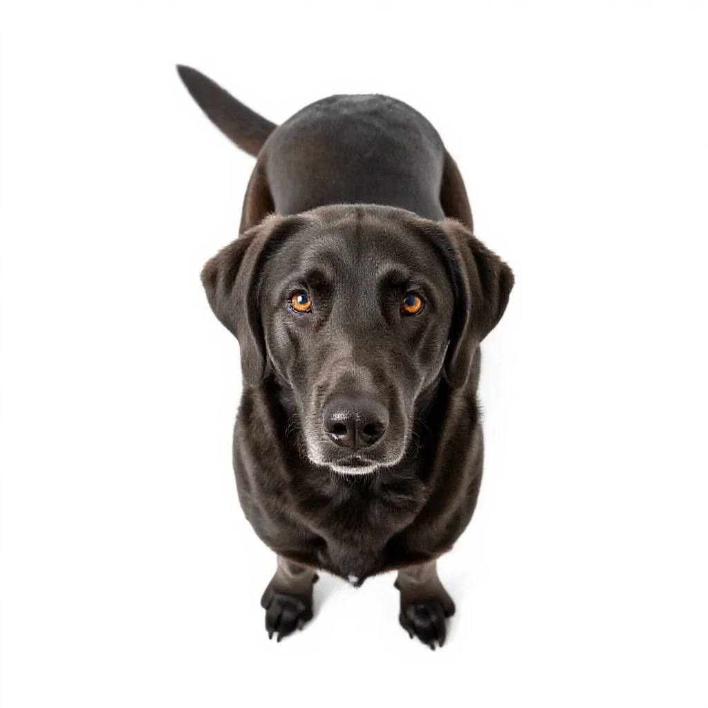 Bird dog isolated on a white background