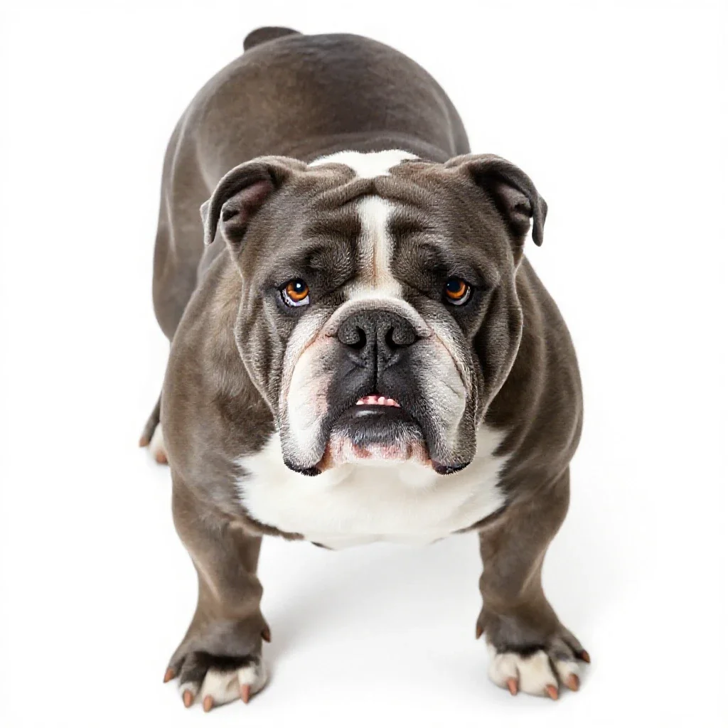 Bulldog isolated on a white background