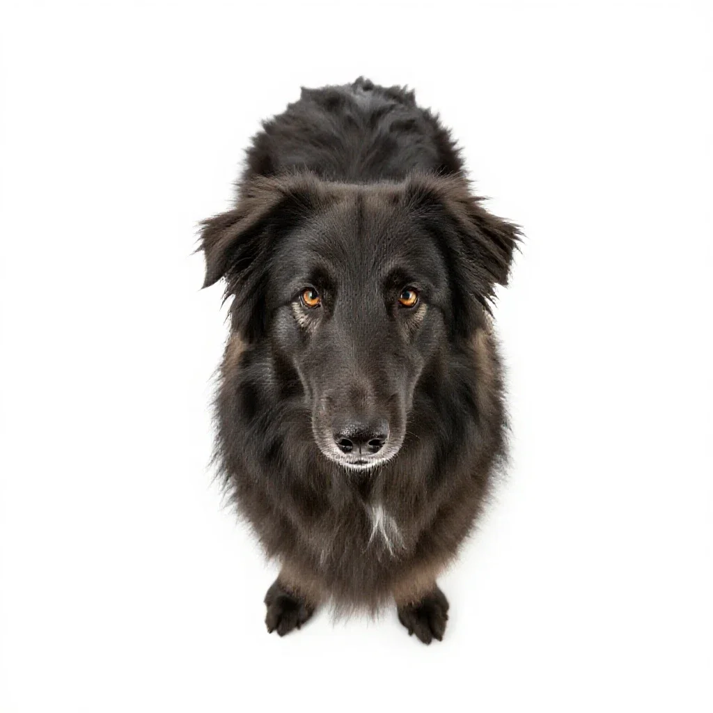 Collie isolated on a white background
