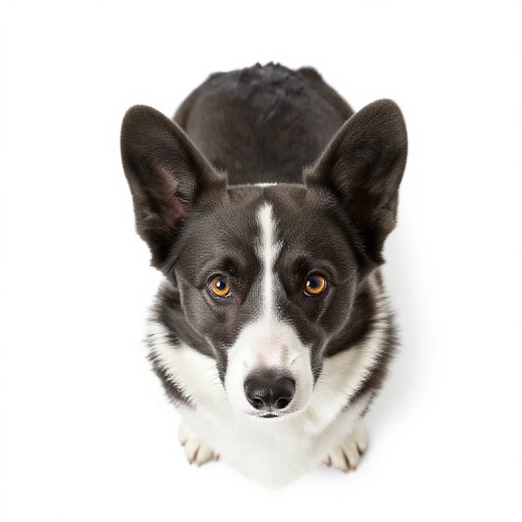 Corgi isolated on a white background