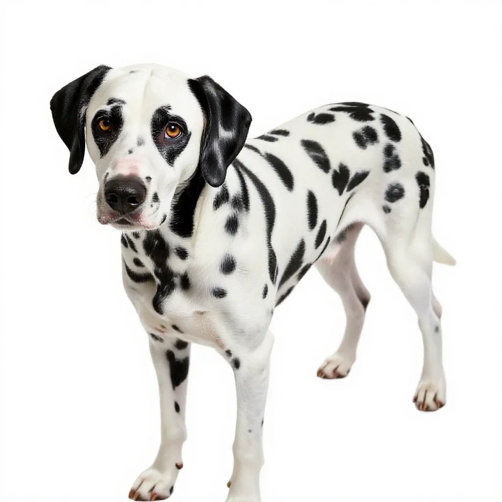 Dalmatian isolated on a white background
