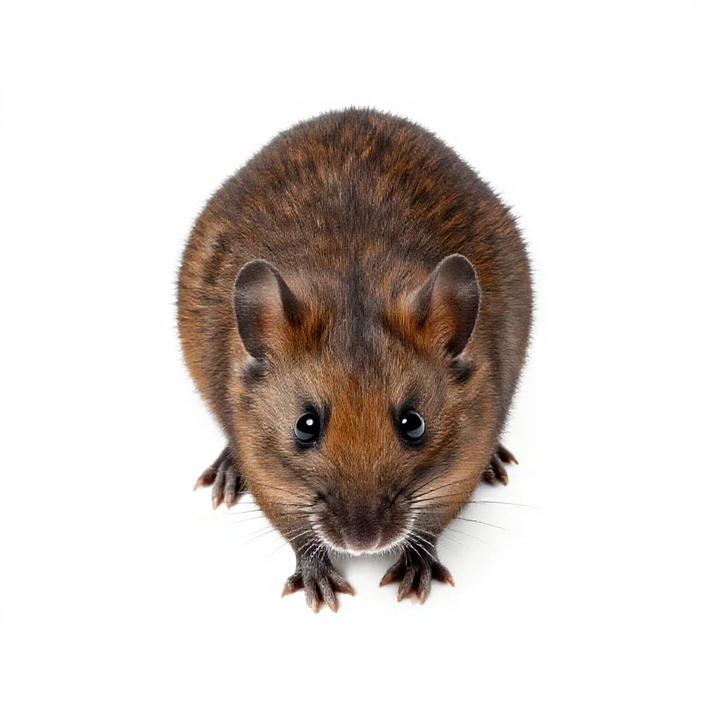Deer mouse isolated on a white background