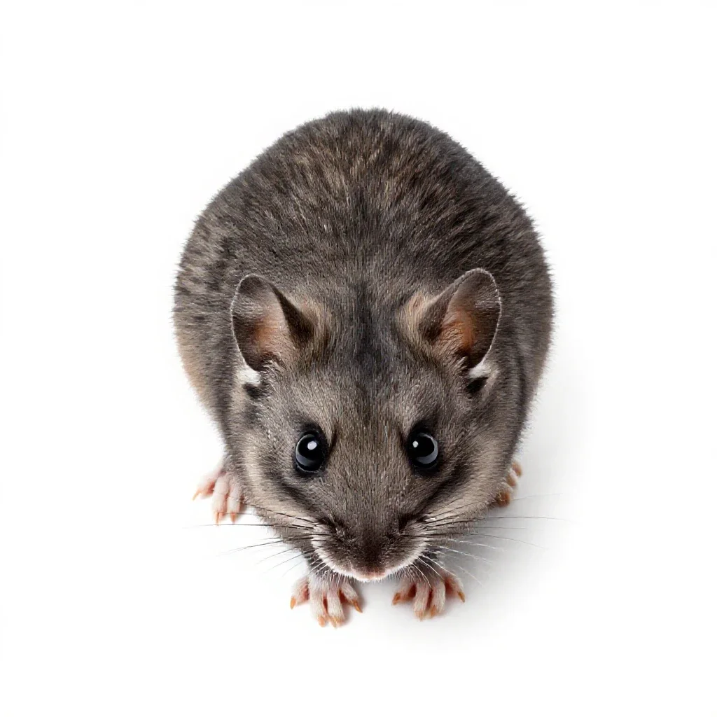 Dormouse isolated on a white background