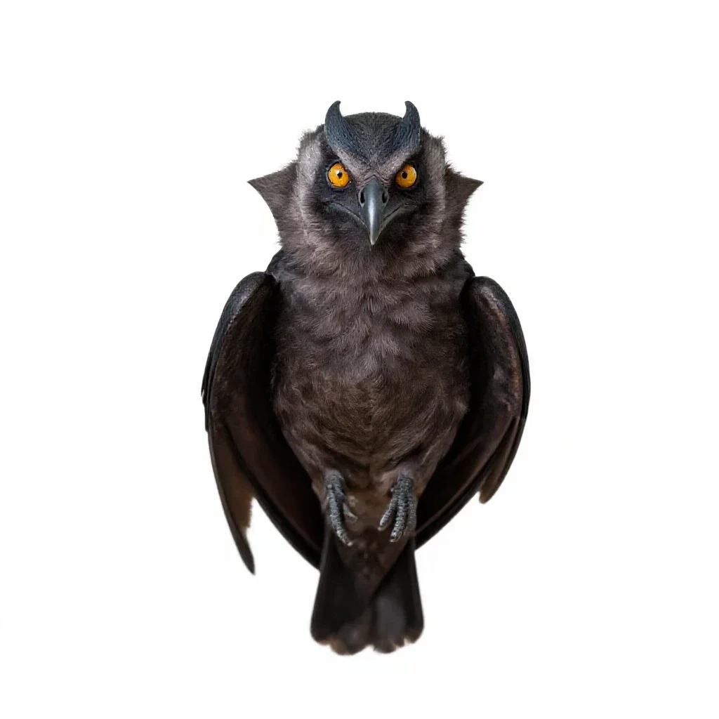 False vampire isolated on a white background
