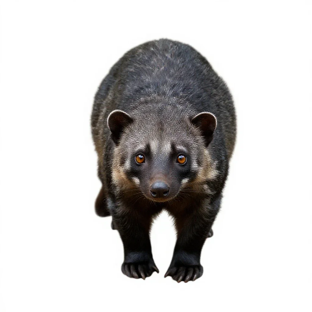 Fanaloka isolated on a white background