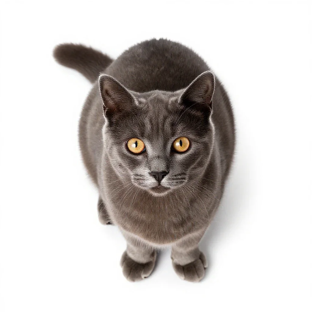Feline isolated on a white background