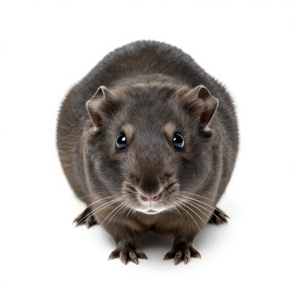 Gerbil isolated on a white background