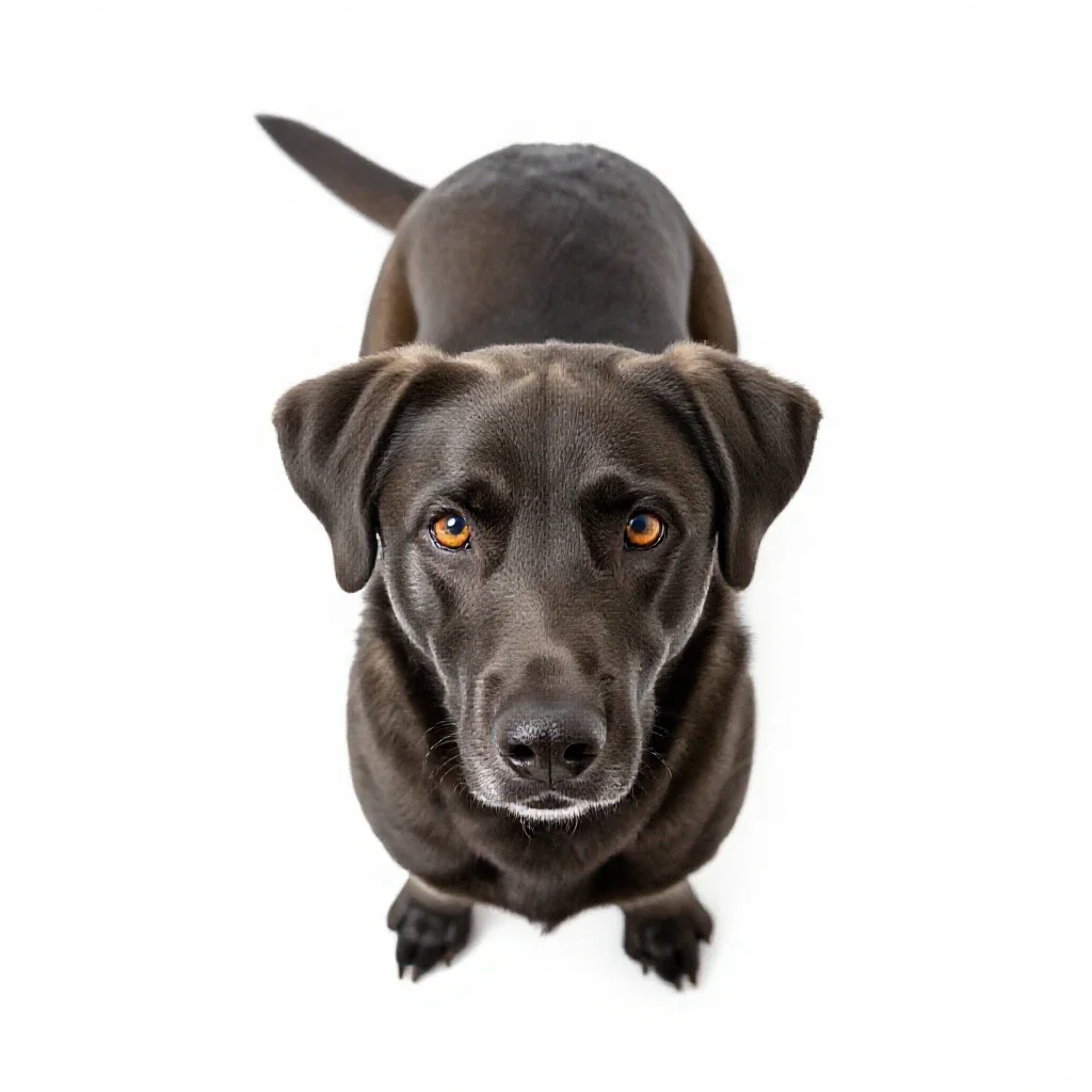 Guide dog isolated on a white background