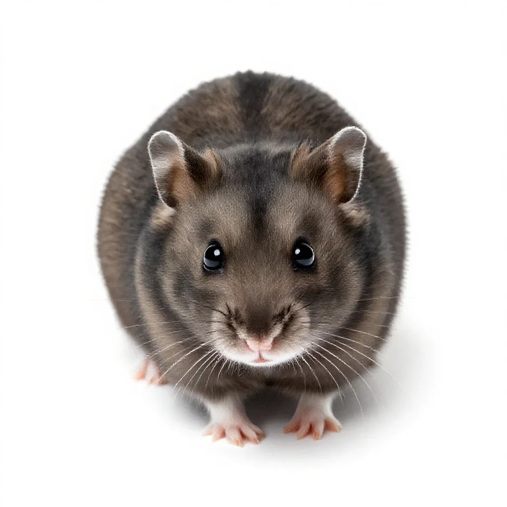 Hamster isolated on a white background