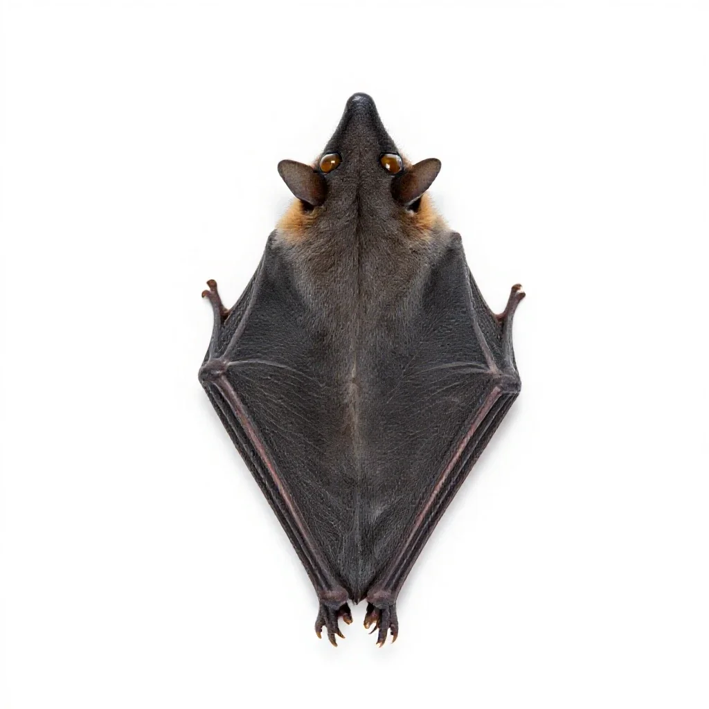 Hognose bat isolated on a white background