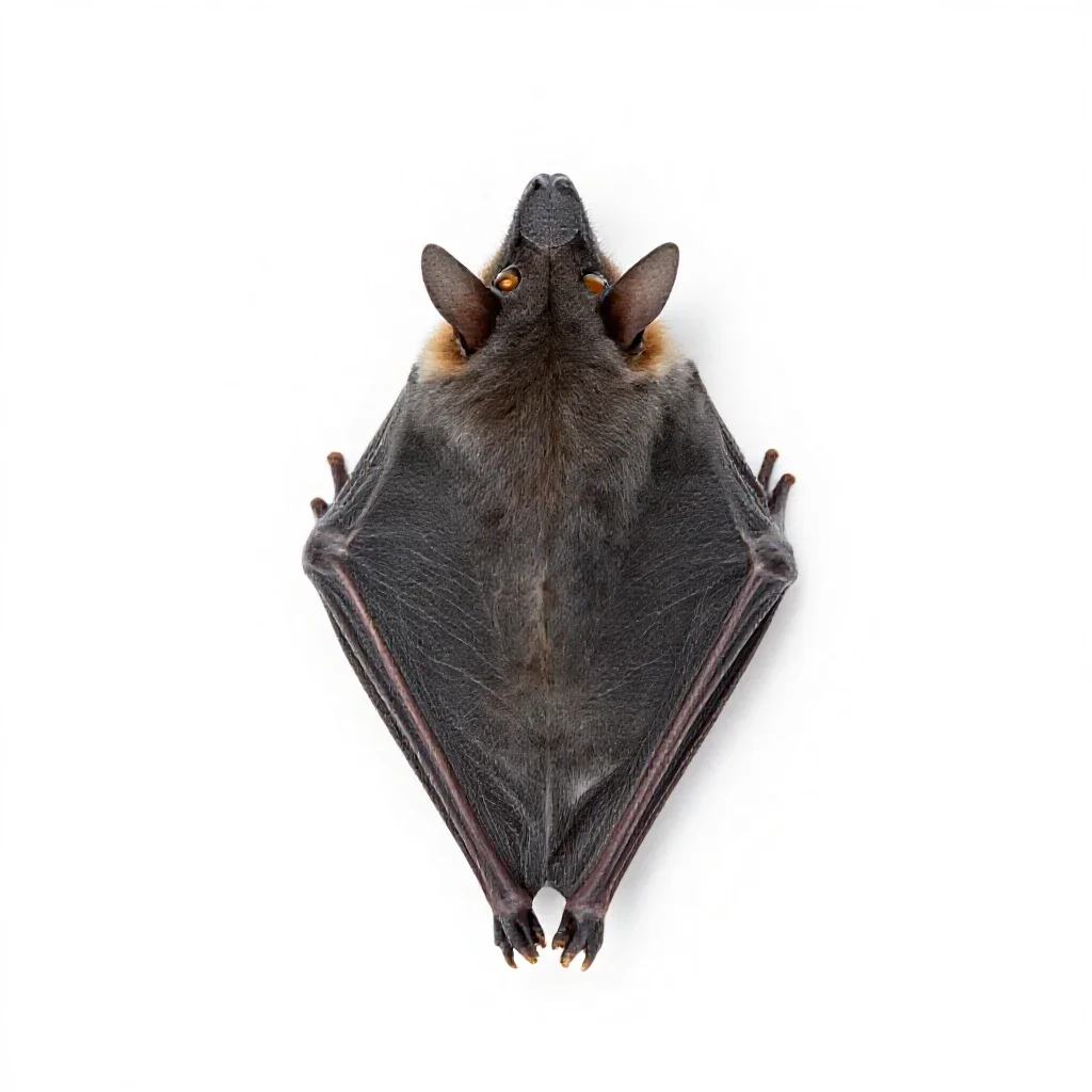 Horseshoe bat isolated on a white background