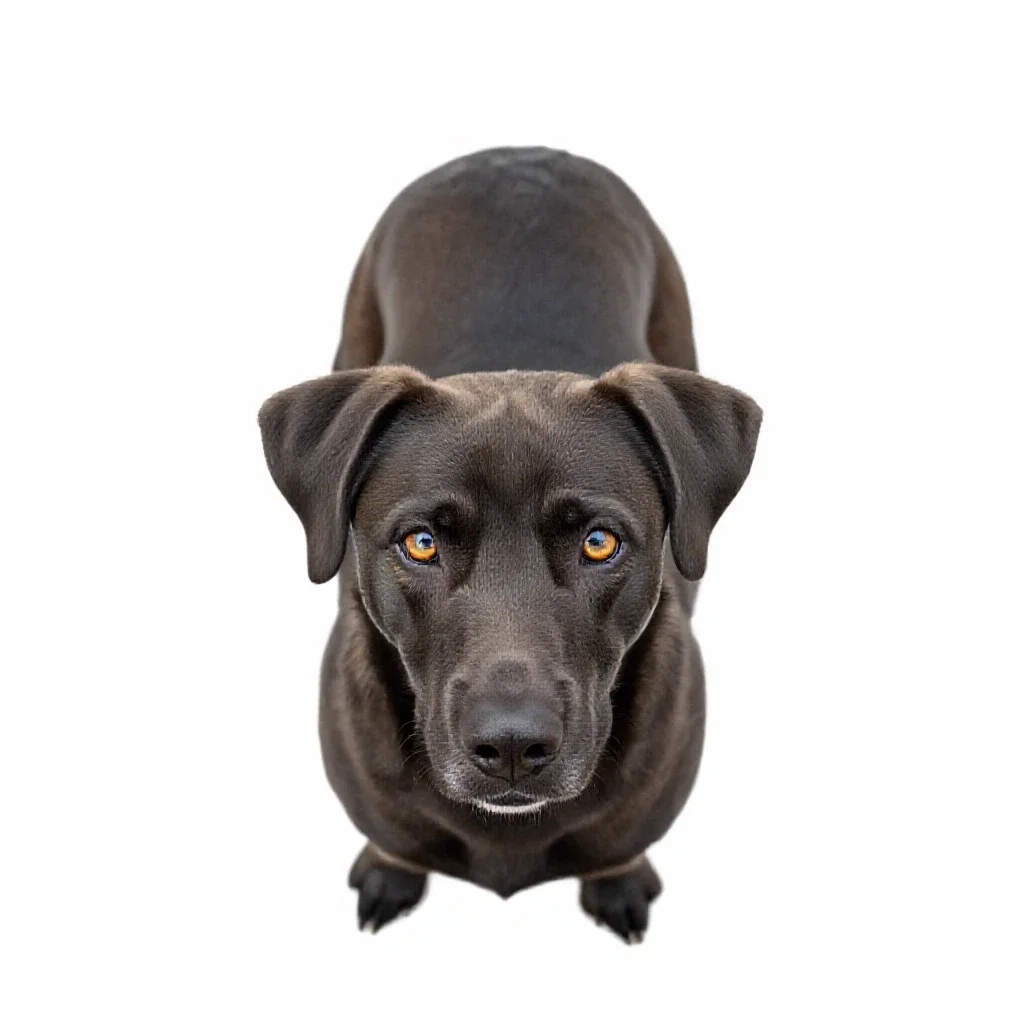 Housedog isolated on a white background