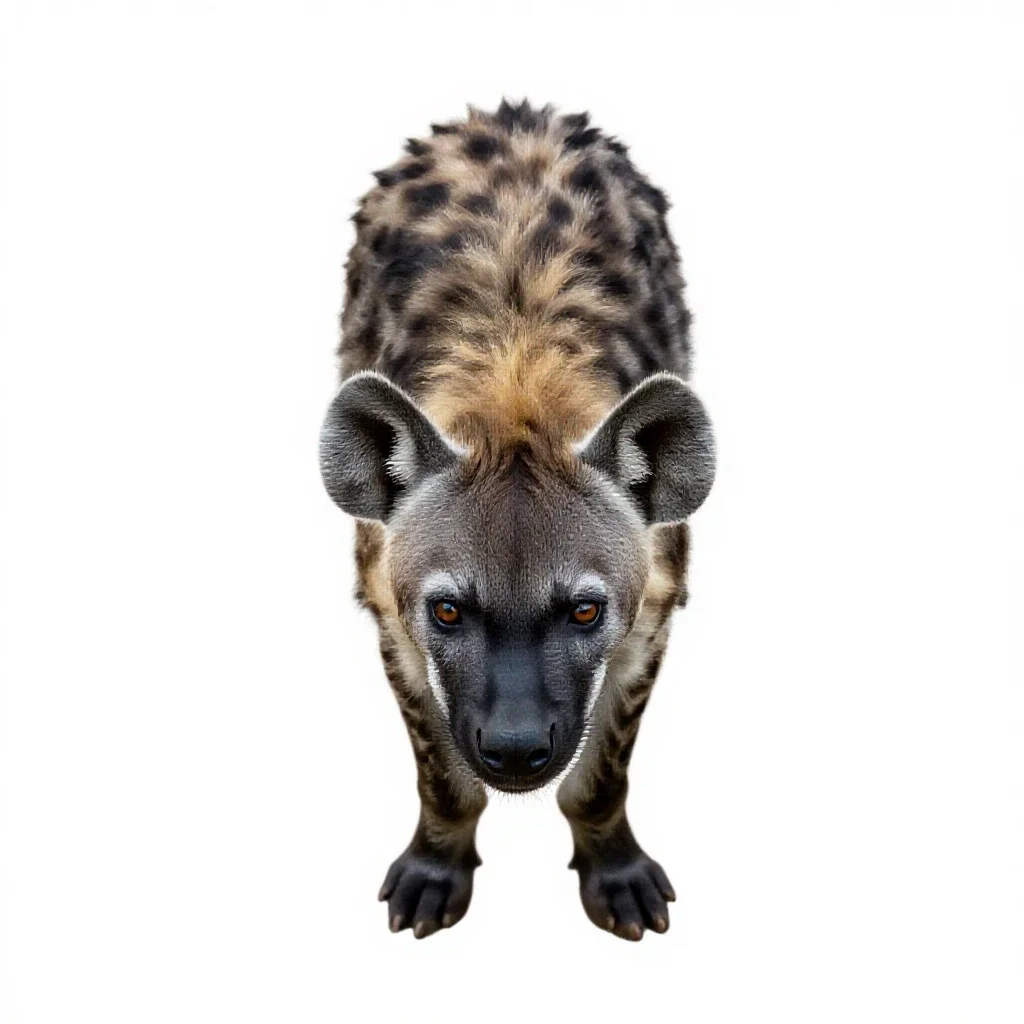 Hyena isolated on a white background