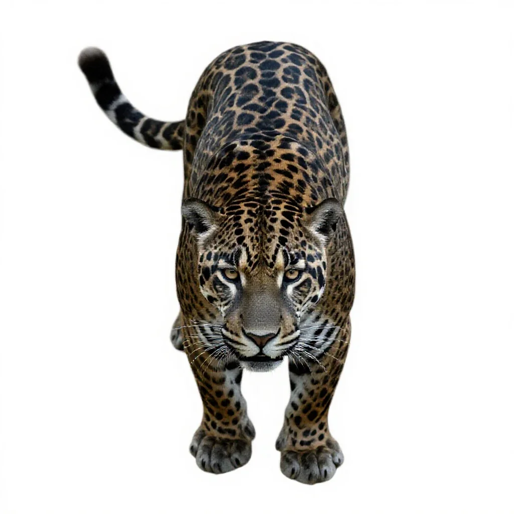 Jaguar isolated on a white background