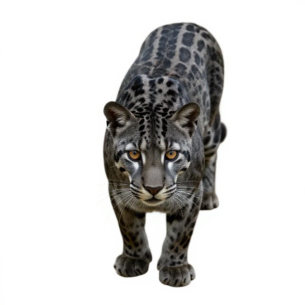 Jaguarundi isolated on a white background