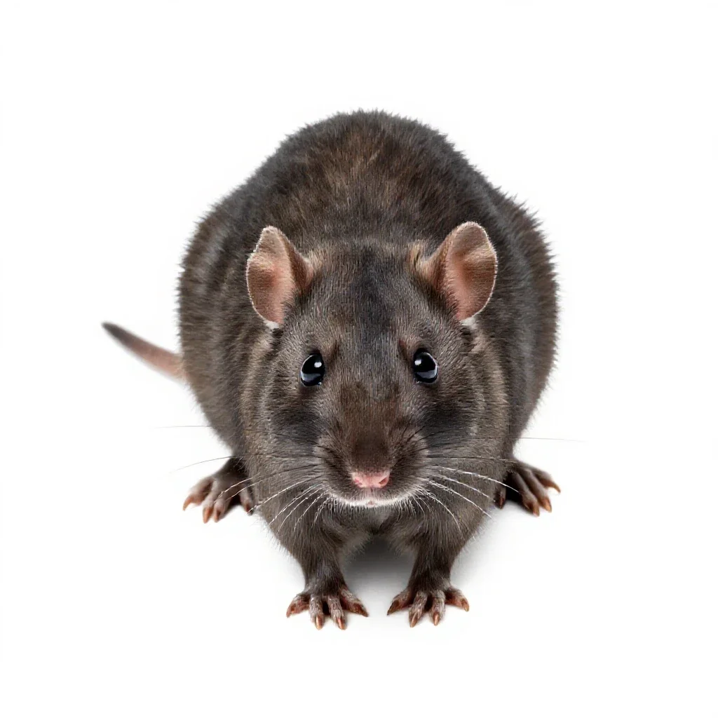 Jerboa rat isolated on a white background