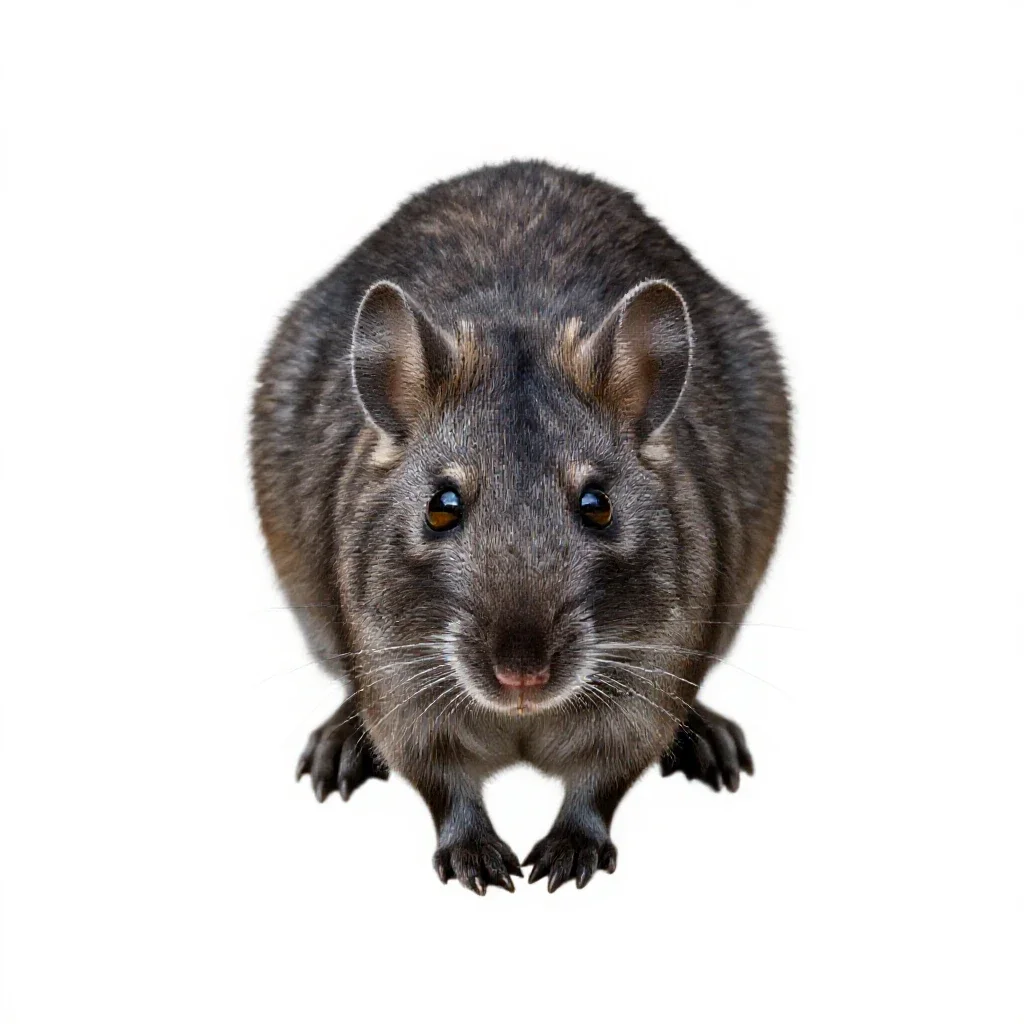Kangaroo rat isolated on a white background